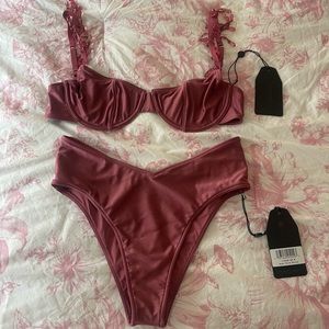 Sydney Sweeney Mauve Bikini